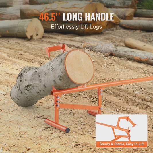 Robuuste Houtklover met Verstelbare Cant Hook - 46.5" Handvat, voor Stammen tot 15" Diameter