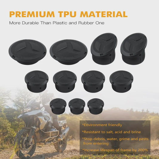 Frame Gaten Afdekking Set & Frame Protector voor BMW R1250GS Adventure (2018-2024) & R1200GS ADV (2014-2018)