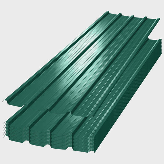 12x Golfplaten Metaal - Gecoat Staal 0.23mm Dik - Roestbestendig Dakbedekking voor Carport