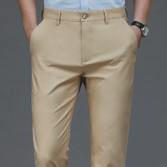 Heren Smart Casual Broek - Stretchy & Sneldrogend voor Lente/Herfst