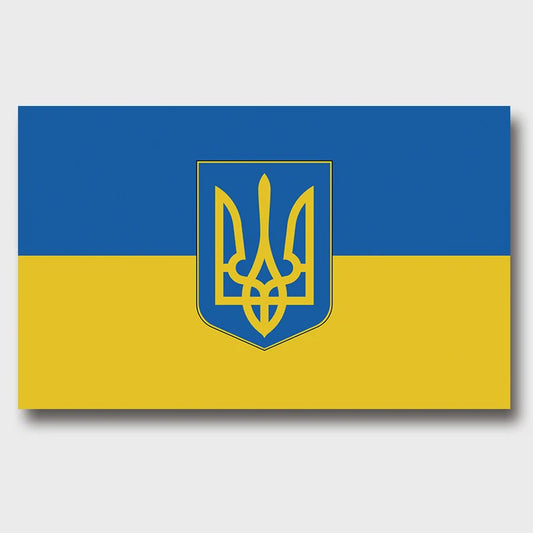 Polyester Oekraïense Vlag - 100D Kwaliteit - 3x5 FT (91x152 cm)
