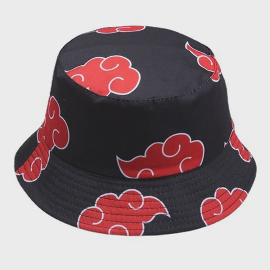 Unieke Bucket Hat met Japanse Wolk Print - Zonbescherming en Stijl