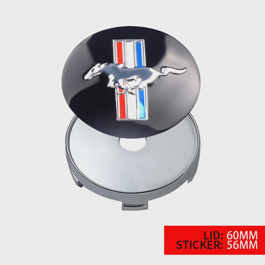 Set van 4 Auto Wiel Center Hub Caps - 56mm/60mm - Styling Stickers voor Ford