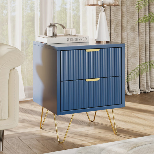 Stijlvol Blauw Sideboard met 2 Deuren - Opbergkast voor Woonkamer, Keuken en Hal