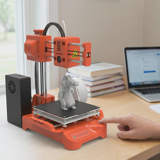 Easythreed K7 Mini FDM 3D Printer - Compact, Stil & Ideaal voor Beginners