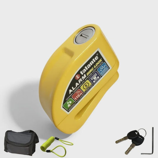 Motor & Fiets Alarm Schijfrem Slot - Aluminiumlegering met 110dB Alarm & Waterdicht