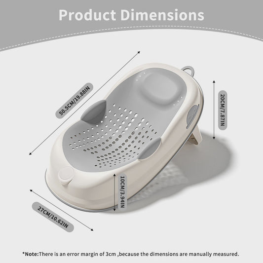 Ergonomische Antislip Babybadsteun - Zacht & Comfortabel voor Baby's tot 6 Maanden