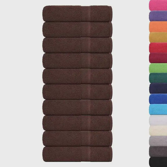 10-Pack Luxe Bruine Badhanddoeken 100x150cm 360g/m² 100% Katoen