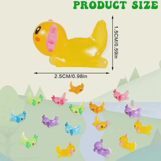 35x Schattige Axolotl Miniatuur Ornamenten - Perfect voor Aquarium & Sprookjes Tuin Decoratie