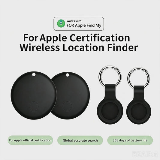 Bluetooth GPS Tracker Sleutelvinder - Compatibel met iPhone Find My App - Anti-verlies Alarm