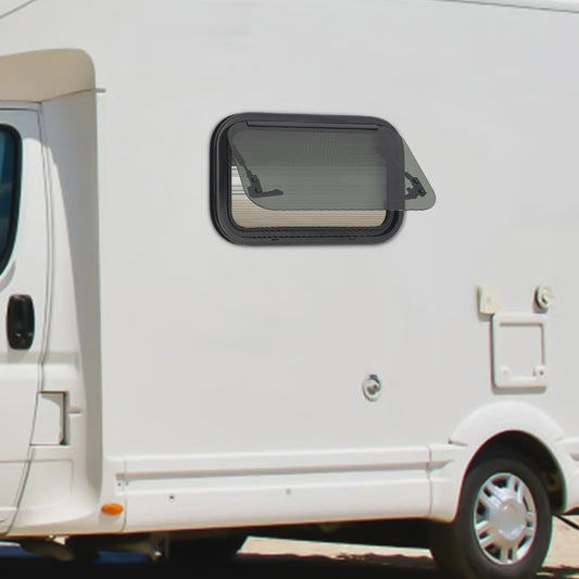 Camper Raam met Geïntegreerd Plissé Hordeur & Verduistering