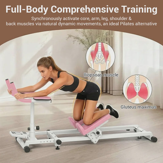 Verstelbare Core Trainer & Abdominal Workout Machine voor Thuis Fitness