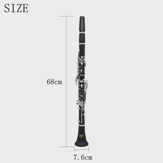 Bb Klarinet 17 Toetsen Zwart Bakeliet Houtblazer Muziekinstrument Set