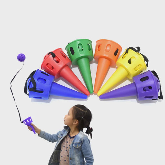Vangspel Set met Bal en Koord - Outdoor Kinderspel voor Hand-Oog Coördinatie
