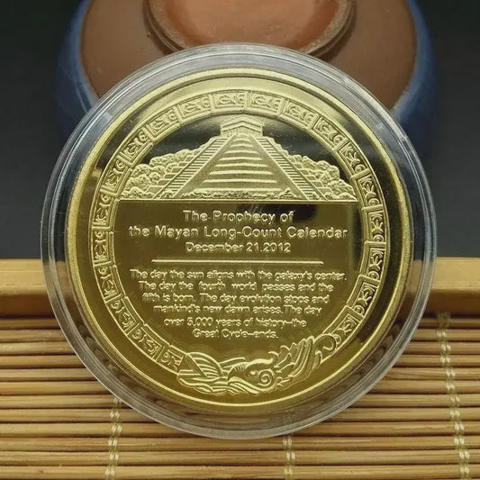 Maya Azteken Kalender Munt - Gouden & Zilveren Herdenkingsmunt