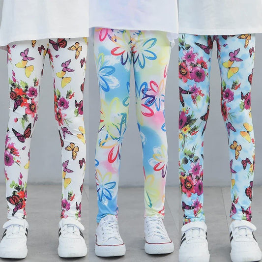 Meisjes Leggings met Print | Comfortabele Stretch Broekjes voor Lente, Zomer & Herfst (2-12 Jaar)
