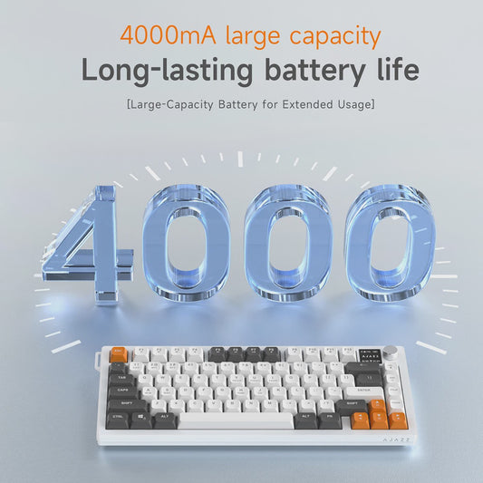 AJAZZ AF82 75% Draadloos Gaming Toetsenbord met Display, RGB & 4000mAh Batterij