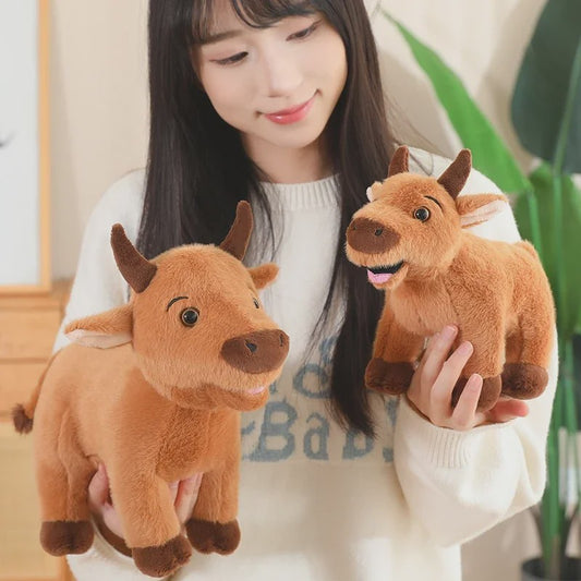 Schattige Koeien & Stieren Pluche Knuffels - 25-40cm - Educatief Speelgoed & Cadeau
