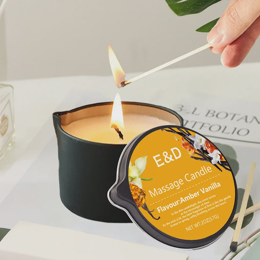 Luxe Massage Olie Kaars - Aromatherapie voor Ontspanning & Huidverzorging