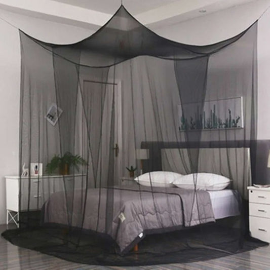 Luxe Klamboe Hemelbed - 4 Deuren - King/Queen & Enkel Bed - Muggennet
