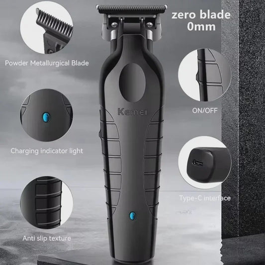 Kemei Professionele Draadloze Baardtrimmer & Tondeuse Set KM-1071/KM-2299