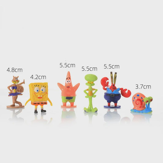 SpongeBob Actiefiguren & Aquarium Decoratie Set - Kinderfeest Cadeau