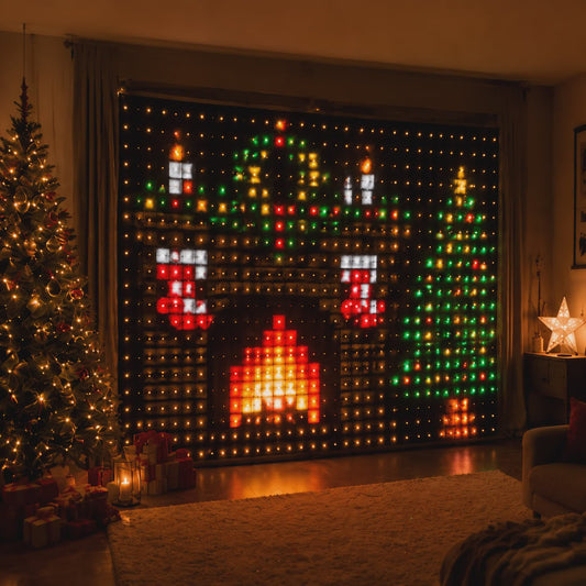Slimme Pixel Gordijnlampen - RGB LED met USB, Bluetooth & APP Bediening