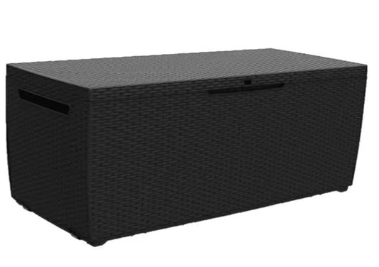 Tuinkist Capri 302L – Weerbestendige Opbergbox met Zitfunctie en Rotanlook