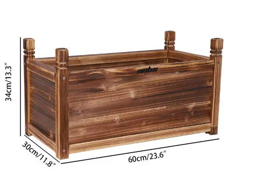 Houten Verhoogde Plantenbak – Buiten Tuinbak voor Bloemen & Groenten