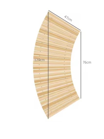 Houten Oprolbaar Tuinpad 120 cm – Grenen Treden & Weerbestendig Ontwerp
