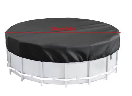 Ronde Zwembadafdekking – 420D Oxford Stof, UV- en Waterdicht, Voor Bovengrondse Zwembaden & Bubbelbaden