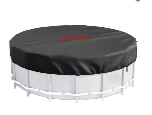 Ronde Zwembadafdekking – 420D Oxford Stof, UV- en Waterdicht, Voor Bovengrondse Zwembaden & Bubbelbaden