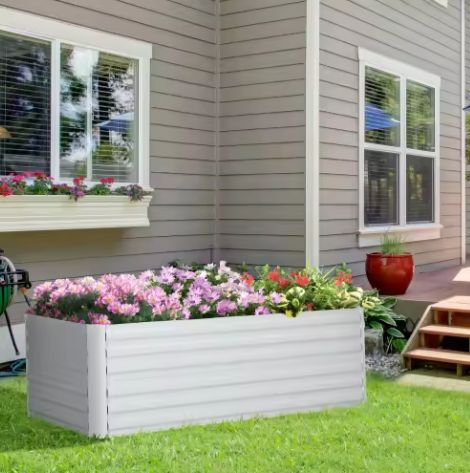 Verhoogd Tuinbed van Staal – Plantenbak voor Buiten 180×90×60 cm, Insteekbaar & Weerbestendig