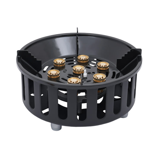 Krachtig Camping Gasfornuis – 7-Core Brander met 21000W en Winddicht Ontwerp voor Outdoor Koken
