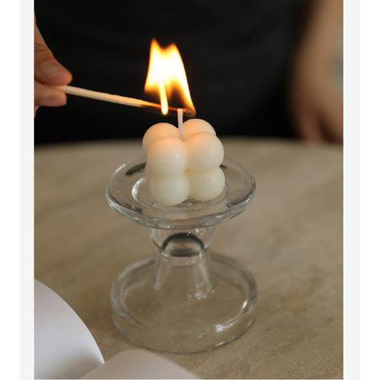 Mini Kubus Aromatherapie Kaars – Decoratieve Geurkaars voor Sfeer en Cadeau