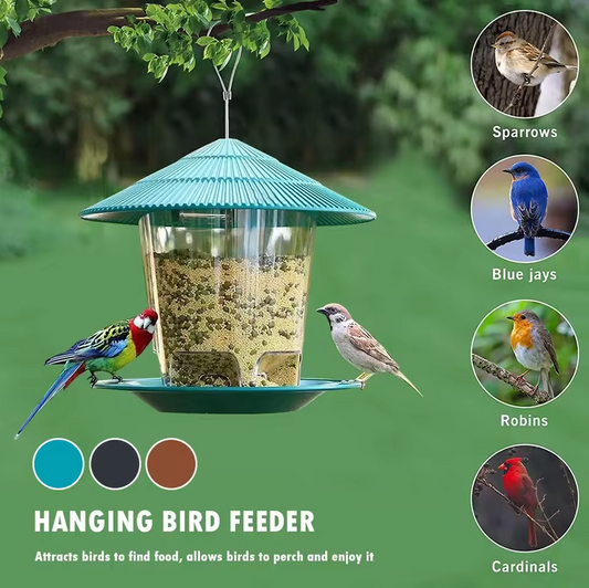 Hangende Vogelvoeder – Waterdicht Tuinhuisje met Hangtouw