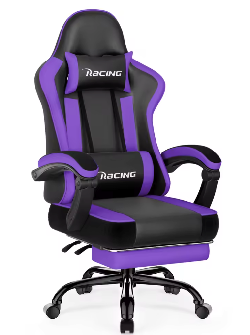 Ergonomische Gamingstoel – Verstelbaar, Voetsteun, 150 kg