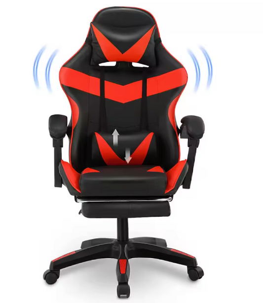 Ergonomische Gamingstoel – Bureaustoel in de kleur Zwart met Rood