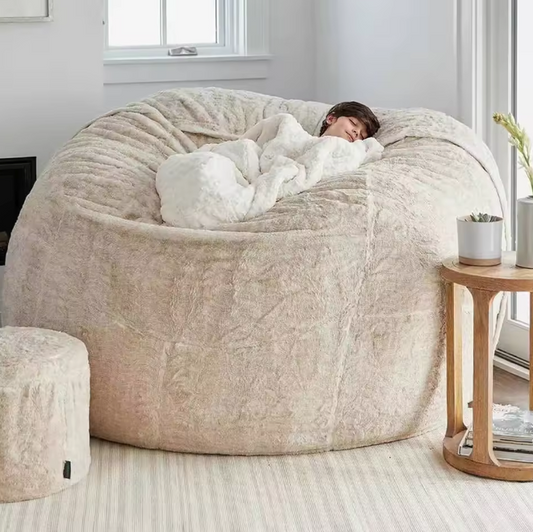 Zachte Zitzak Stoelhoes – Ronde Hoes Zonder Vulling, Pluizig & Comfortabel