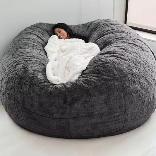 Zachte Zitzak Stoelhoes – Ronde Hoes Zonder Vulling, Pluizig & Comfortabel