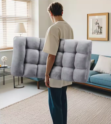 Opvouwbare vloerstoel met 14 standen rugleuning en armloze zitting