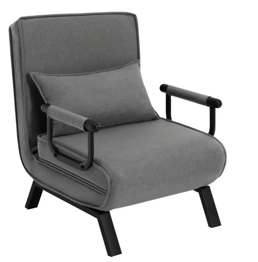 3-in-1 slaapbank met verstelbare rugleuning en kussen