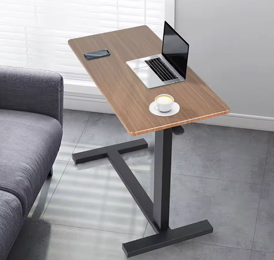 Verstelbare Overbed Tafel op Wielen – Industrieel Design & Multifunctioneel