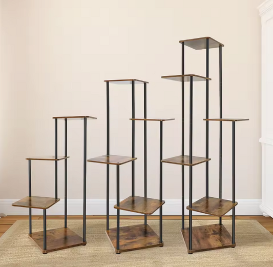 Plantenstandaard met 4–6 lagen – hout & metaal voor binnen