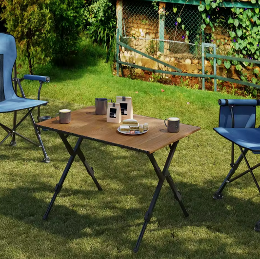 Opvouwbare Campingtafel – Verstelbare Hoogte & Draagtas, 92 cm Breed