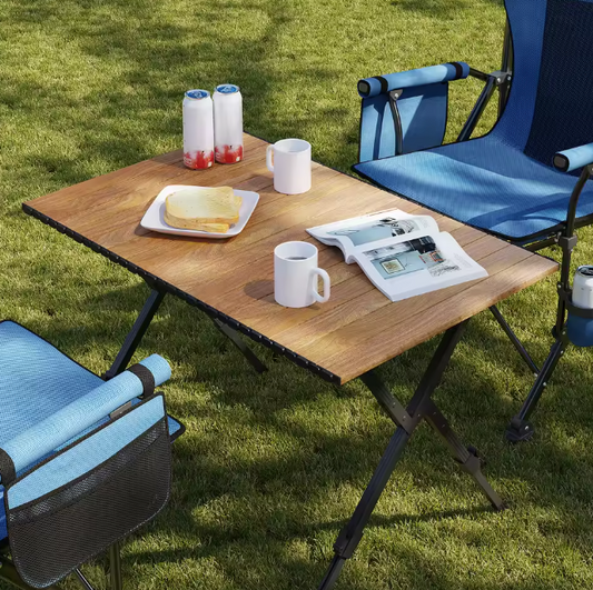 Opvouwbare Campingtafel – Verstelbare Hoogte & Draagtas, 92 cm Breed