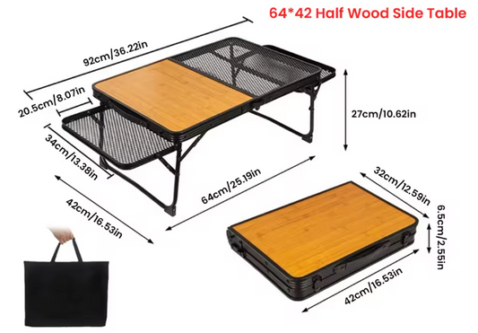 Opvouwbare Campingtafel – Aluminium Gaastafel, Lichtgewicht en Weerbestendig