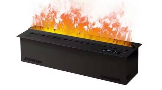 3D Waterdamp Haard met LED-vlam, Geluid en Afstandsbediening