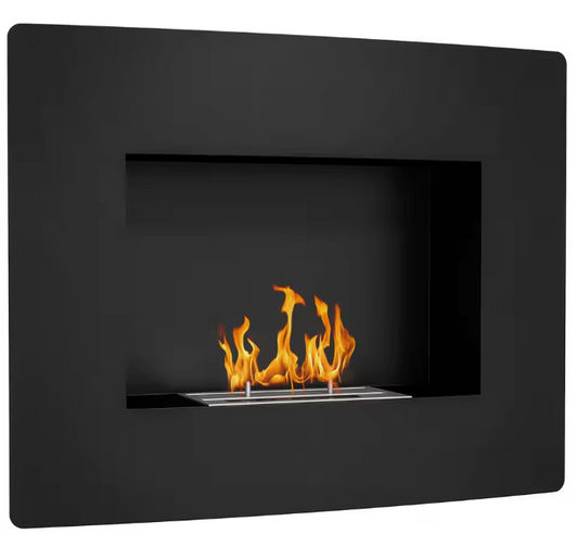 Wandhaard op bio-ethanol met 0,9L tank en echte vlammen