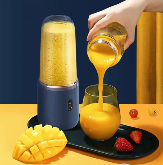Draagbare Smoothie Blender – USB Juicer met 6 Bladen, 400 ml